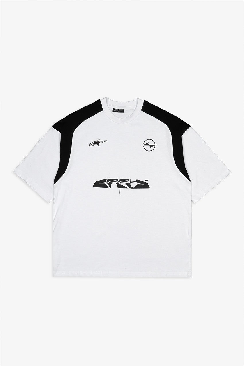 Men's Premium White Tee: Jersey Style