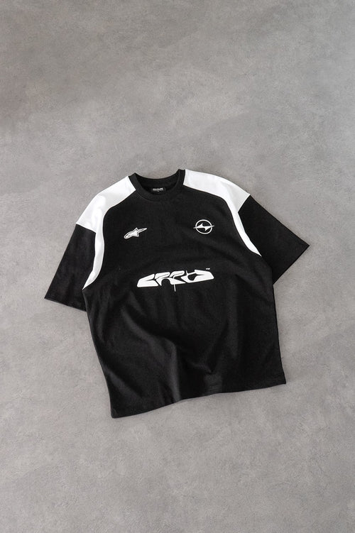 Men's Premium Black Tee: Jersey Style