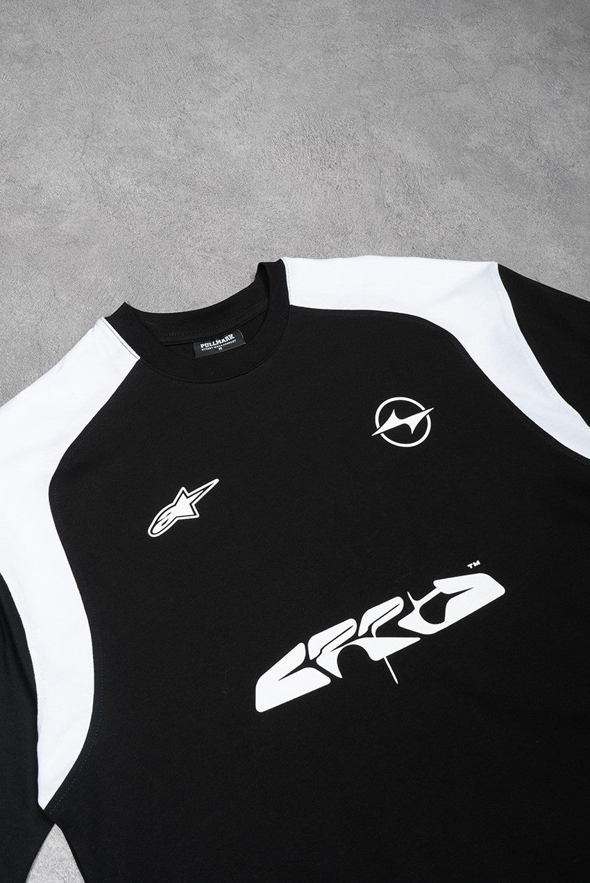Men's Premium Black Tee: Jersey Style
