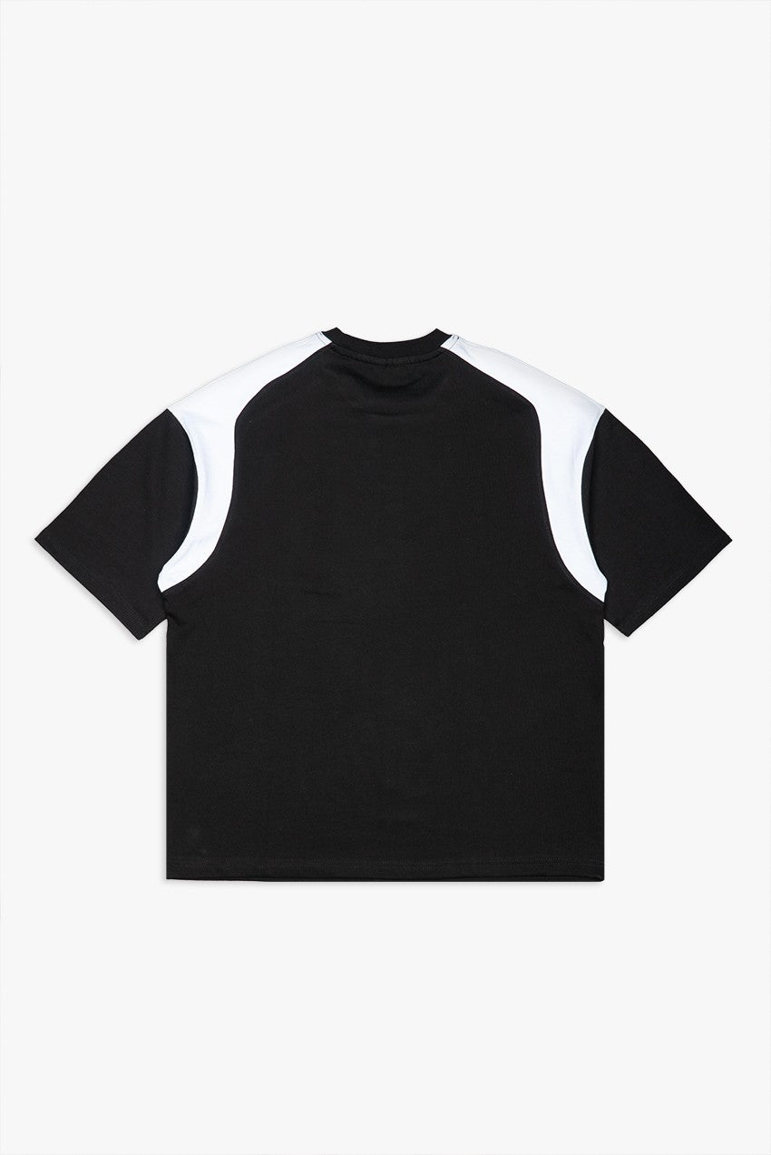 Men's Premium Black Tee: Jersey Style