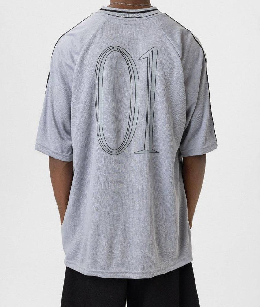 Men's Premium Gray Tee: Jersey Style V2